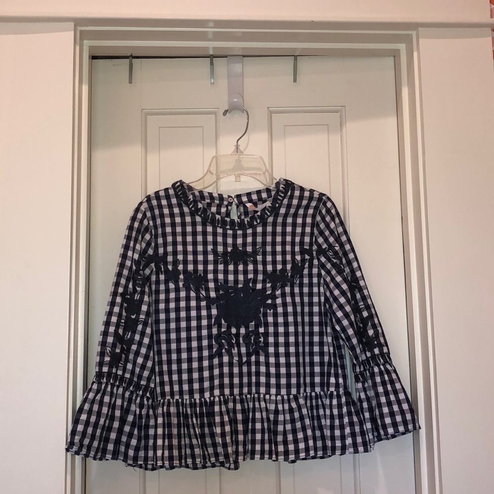 Zara Gingham Top